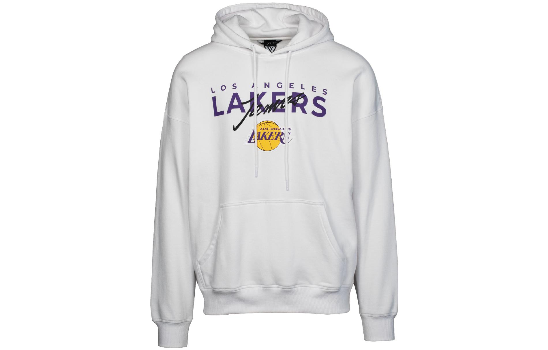 NBA Script Series Los Angeles Lakers LeBron James Hoodie White () LWAPHO22HD13474LAL