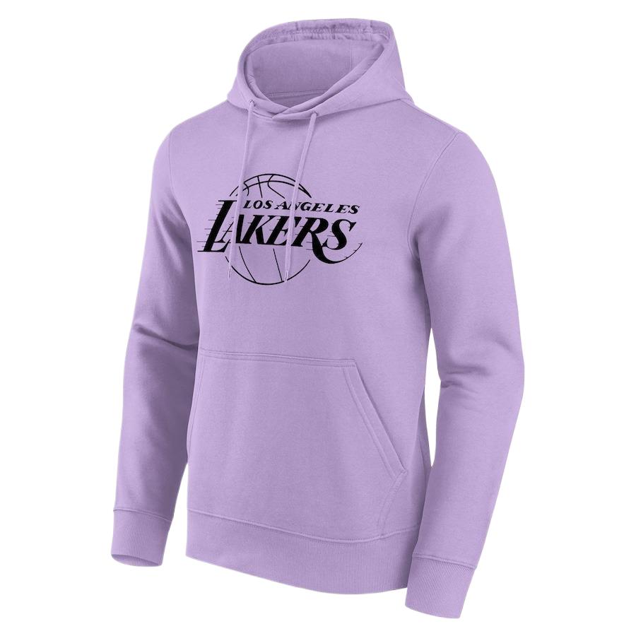NBA Solid Letter Hoodie Purple Long Sleeve Pullover 200360797