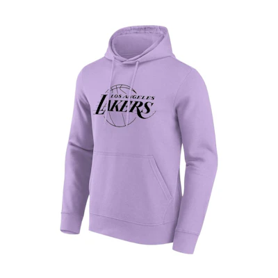 NBA Solid Letter Hoodie Purple Long Sleeve Pullover 200360797