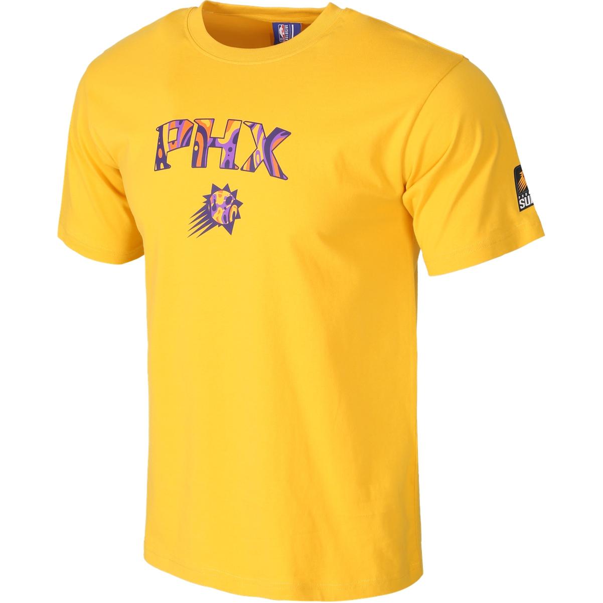 NBA Suns Neon Party Tee Unisex Yellow Casual Streetwear Basketball Shirt. F2APSU22TE12831PHO