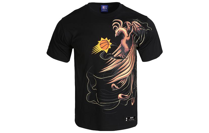 NBA Suns Vintage Graphic Print Unisex T-Shirt Black F2APSU22TE12958PHO-190808