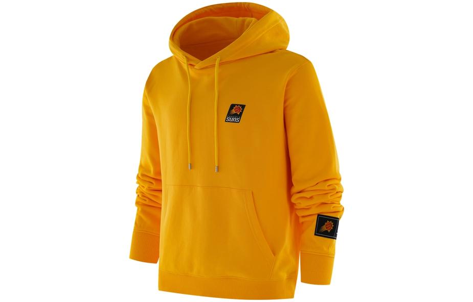 NBA Suns Yellow Pullover Hoodie Unisex Casual Loose Fit with Drawstring F3APSP22HD11849PHO
