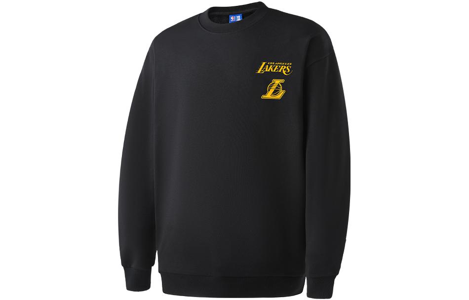 NBA Tactics Series Los Angeles Lakers Logo Print Sweatshirt Black APCRE00157LAL01