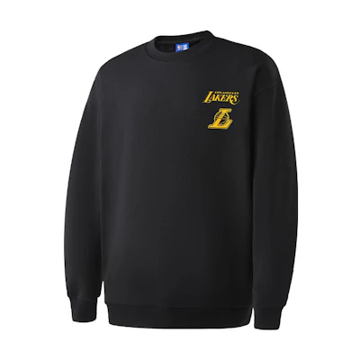 NBA Tactics Series Los Angeles Lakers Logo Print Sweatshirt Black APCRE00157LAL01
