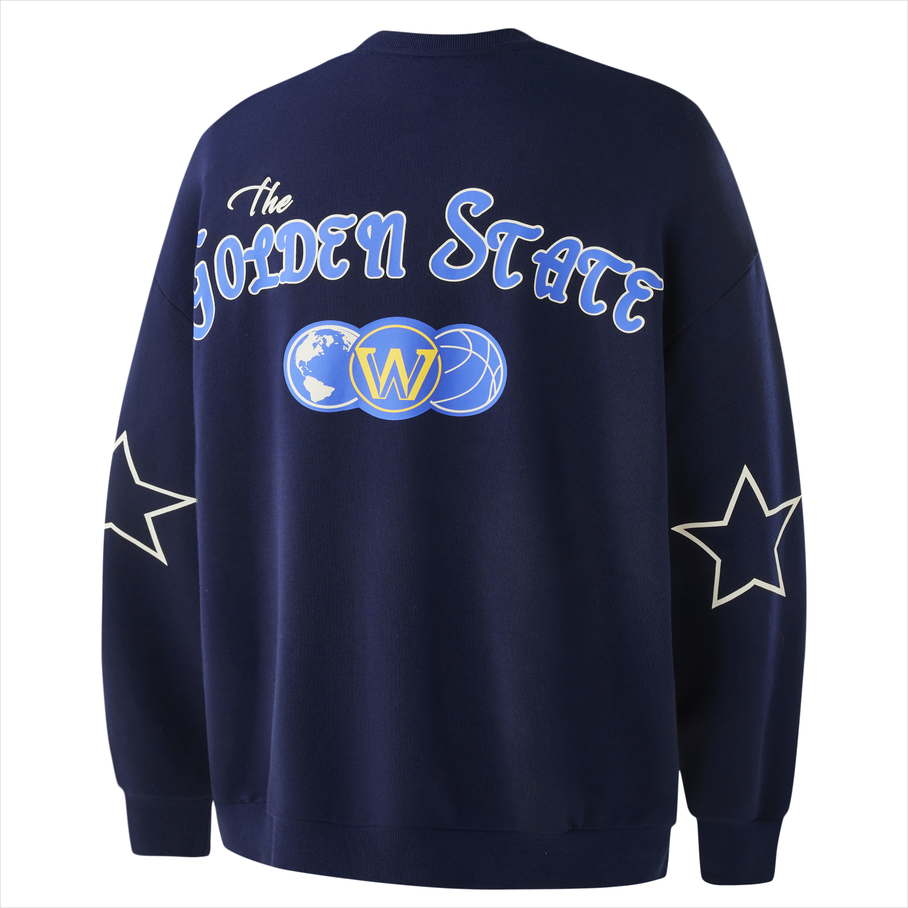 NBA Team Collection Golden State Warriors Logo Crewneck Sweatshirt Navy Unisex APCRE00523GSW16