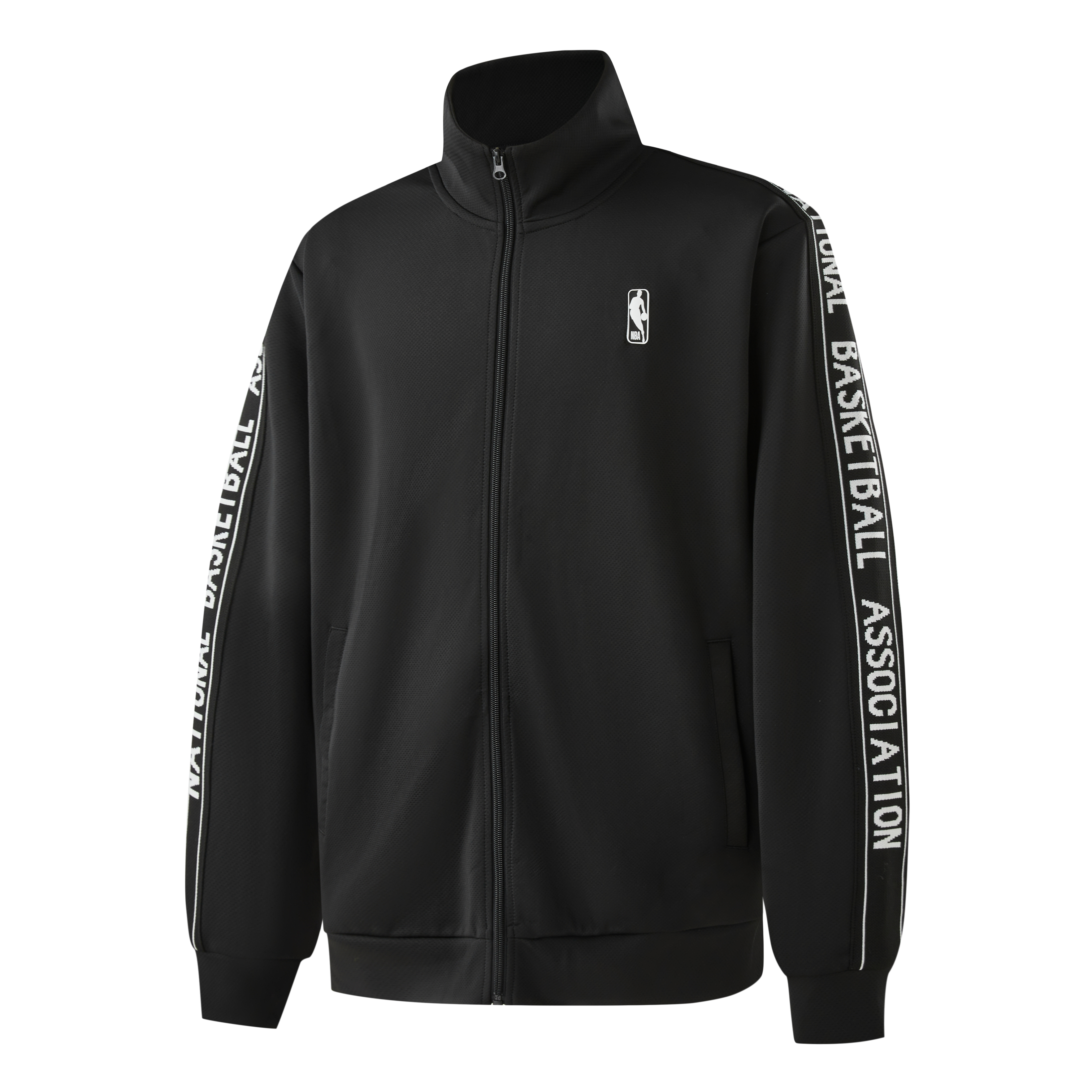 NBA Team Culture Series Letter Print Casual Workwear Jacket Black Unisex APOTW00516NBA01