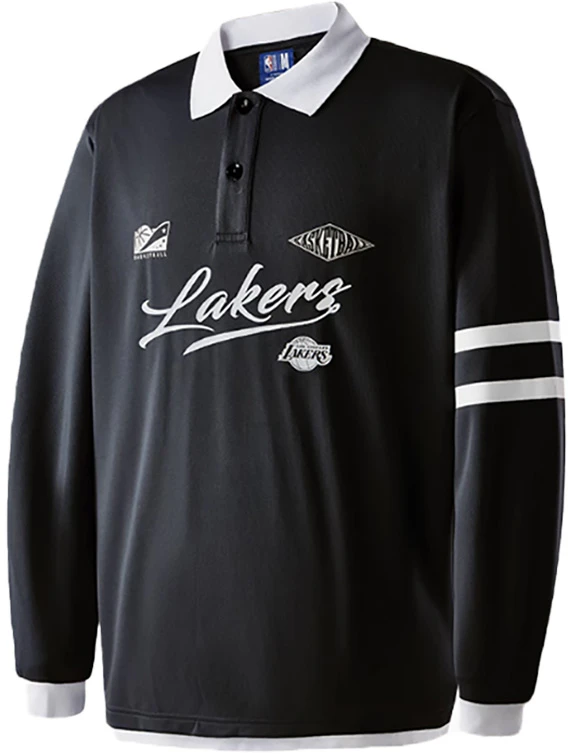 nba-team-culture-series-los-angeles-lakers-letter-print-long-sleeve-polo-unisex-black-appol-00527-lal-01