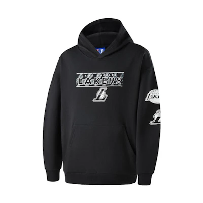 NBA Team Series Los Angeles Lakers Logo Hoodie Black ( Loose Fit) APHOD00156LAL01