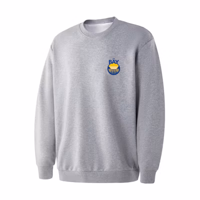 NBA Team Story Golden State Warriors Grey Crewneck Pullover Sweatshirt - APCRE00172GSW03
