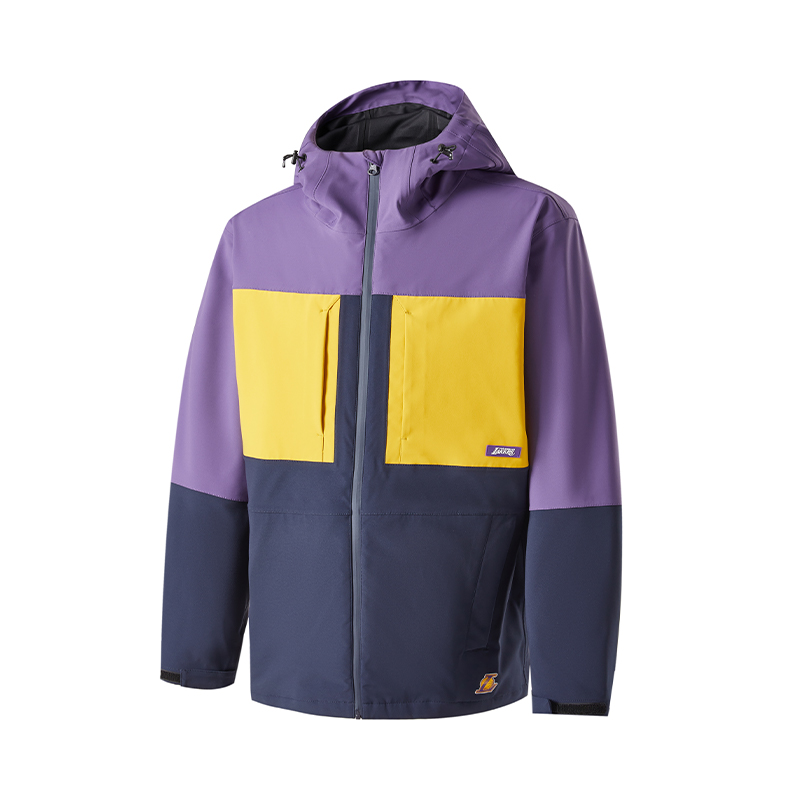 NBA Team Story Series Colorblock 3-in-1 Waterproof Windproof Jacket Purple Unisex APOTW00160LAL09