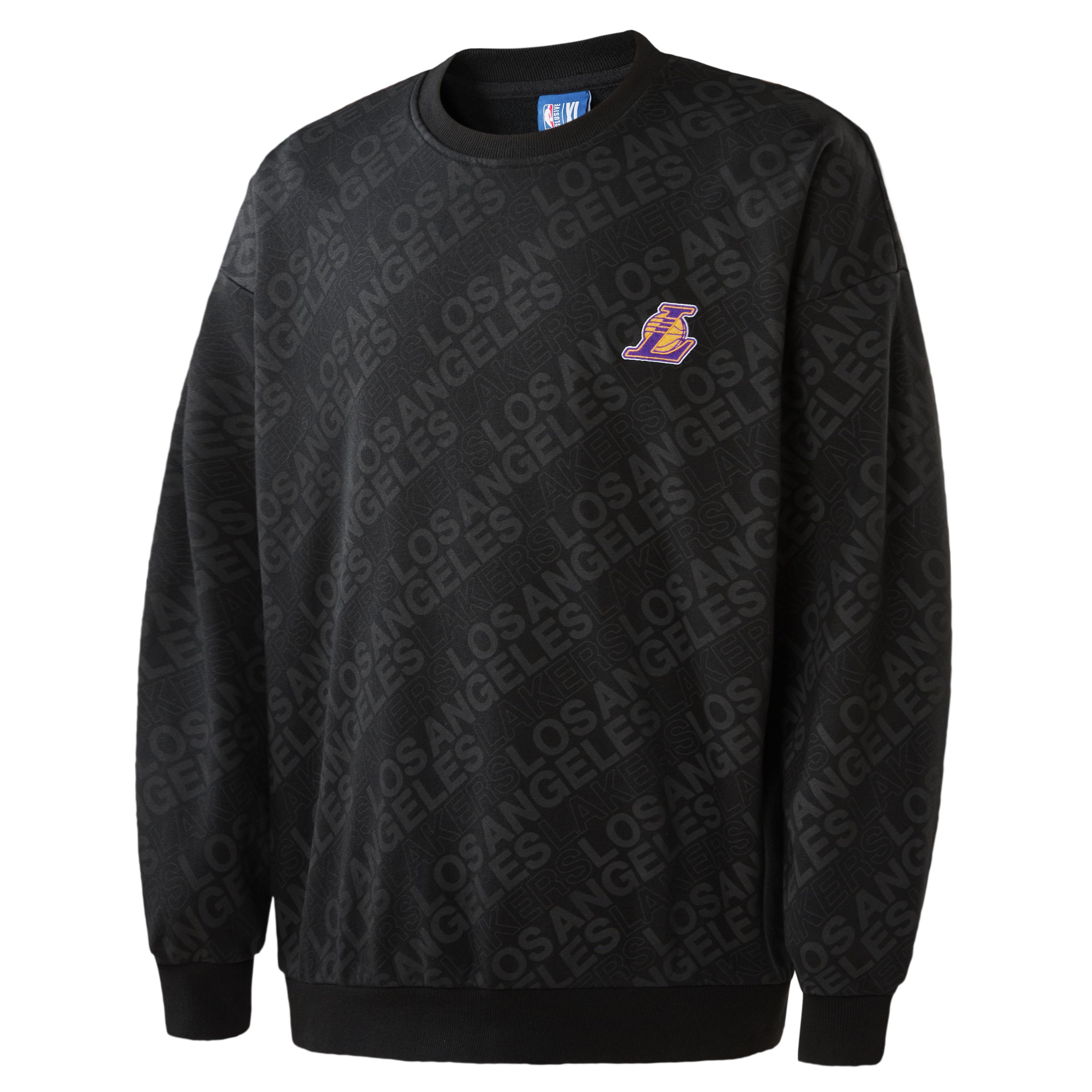 NBA Team Story Series Los Angeles Lakers Embroidered Sweatshirt Unisex Black APCRE00079LAL01