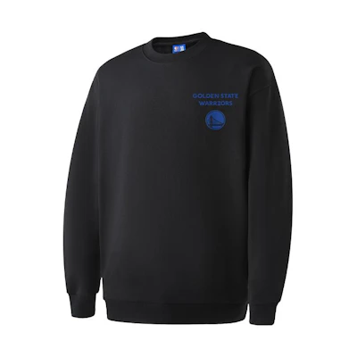 NBA Team Tactics Oversized Crewneck Black Sweatshirt Unisex Casual Style APCRE00157GSW01