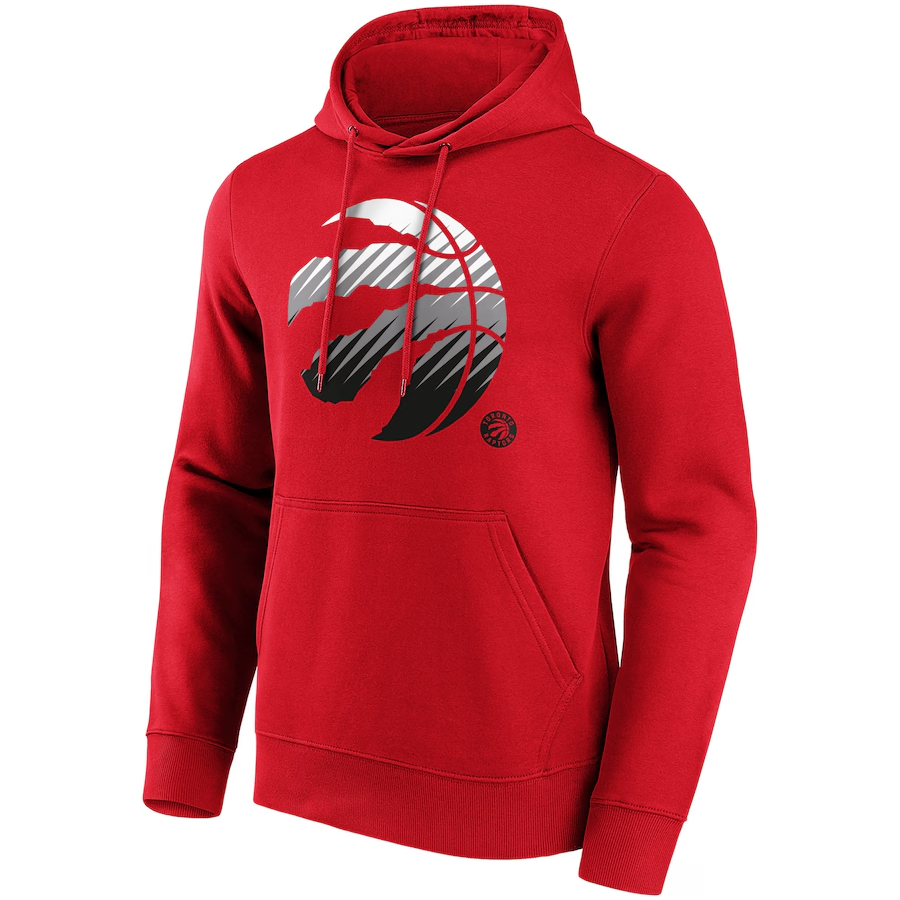 NBA Toronto Raptors Fade Graphic Hoodie Red Pullover Sweatshirt 12085380