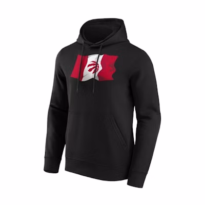 NBA Toronto Raptors Letter Print Casual Hoodie - Black 12088939