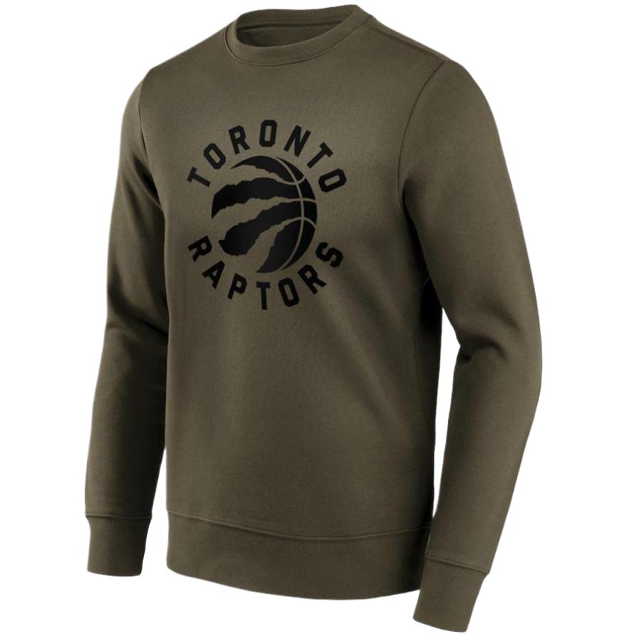 NBA Toronto Raptors Monkey Logo Crewneck Sweatshirt Brown Green 201426750