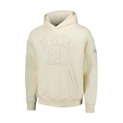 NBA Trae Young AtlAnta Hawks Hoodie Cream Unisex Casual Numeric Letter Design 5347521