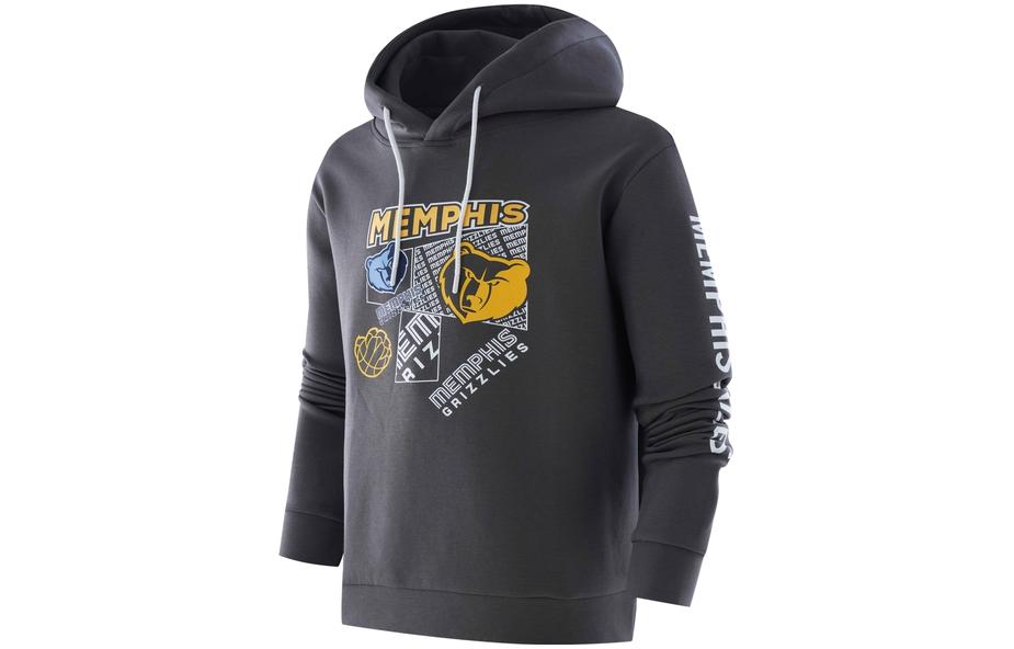 NBA Twilight Grizzlies Logo Hoodie Unisex Grey F3APFA22HD13630MEM