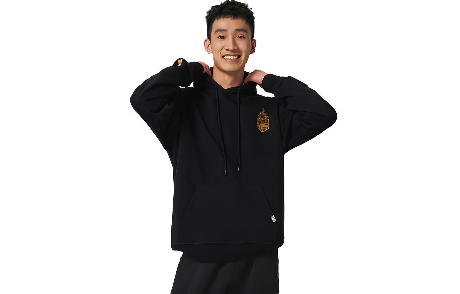 NBA Unshakable Series Lakers Embroidered Hoodie Midnight Black Unisex APHOD00008LAL15