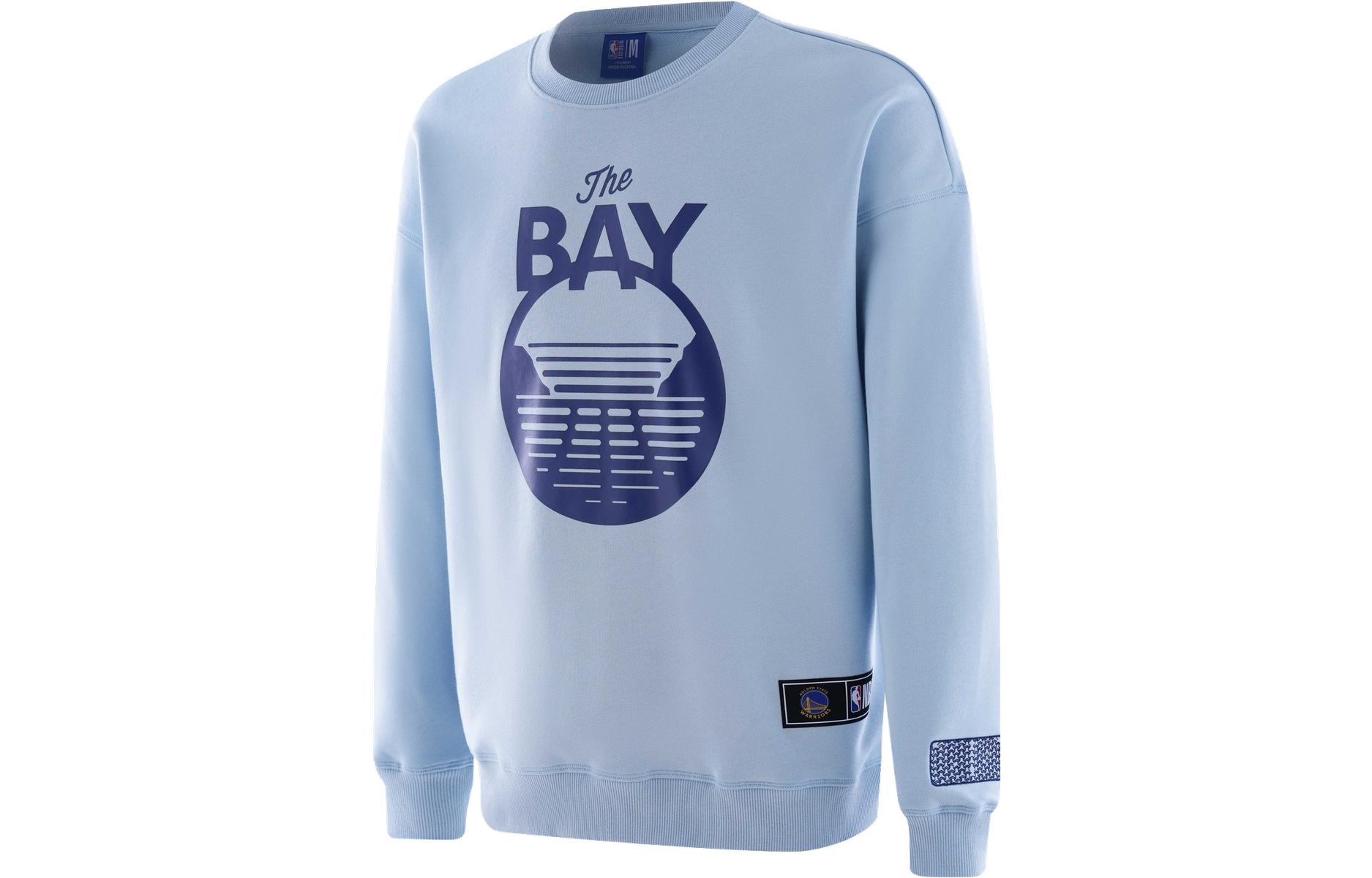 NBA Warriors Crewneck Pullover Sweatshirt Blue Unisex APCRE00015GSW62