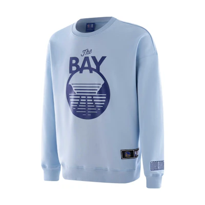 NBA Warriors Crewneck Pullover Sweatshirt Blue Unisex APCRE00015GSW62