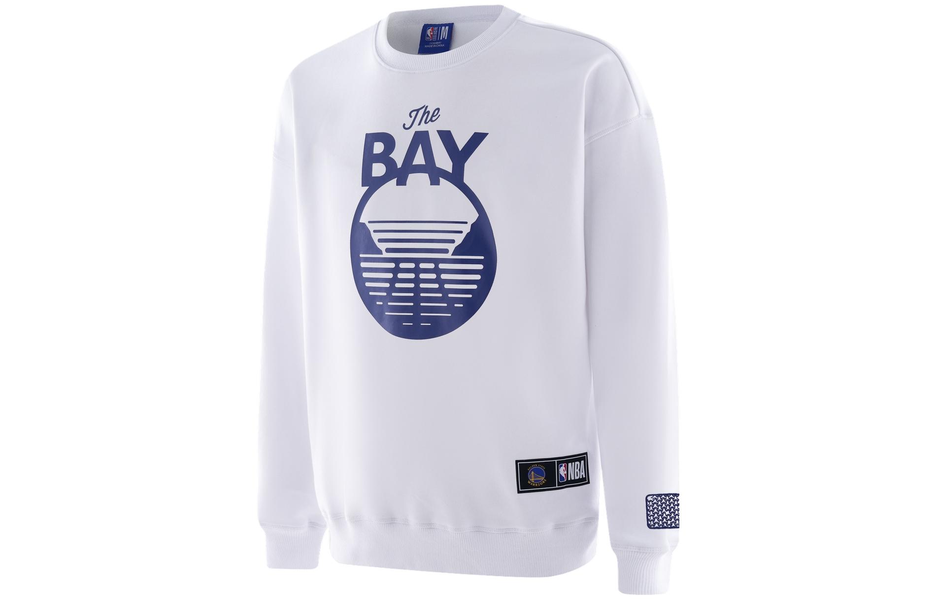 NBA Warriors Team Pullover Sweatshirt Unisex Crewneck - Off-White APCRE00015GSW26
