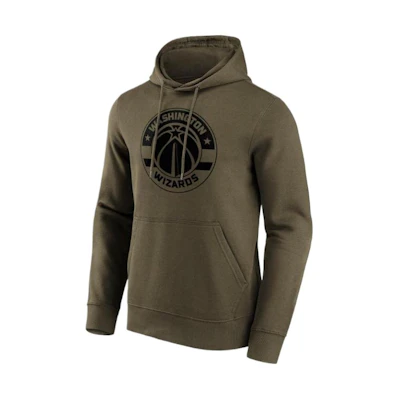 NBA Washington Wizards Green Letter Logo Hoodie Long Sleeve Pullover 12087248