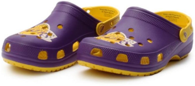 NBA x Crocs卡駱馳 Classic clog '洛杉磯湖人隊' 運動涼鞋 男女同款 紫黃 Lookbook NBA x Crocs卡駱馳 Classic clog '洛杉磯湖人隊' 運動涼鞋 男女同款 紫黃