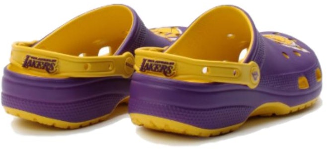 NBA x Crocs卡駱馳 Classic clog '洛杉磯湖人隊' 運動涼鞋 男女同款 紫黃 Shop NBA x Crocs卡駱馳 Classic clog '洛杉磯湖人隊' 運動涼鞋 男女同款 紫黃