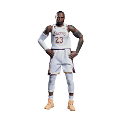 NBA x Enterbay Lebron James Motion Masterpiece 1/9 Scale Figure 'White'