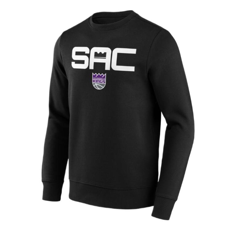 NBA Fanatics Sacramento Kings Crewneck Sweatshirt Black/White () 12089307