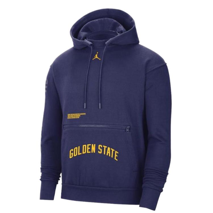 NBA Jordan Golden State Warriors Statement Logo Hoodie Blue () 13315811