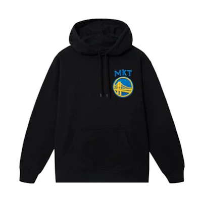NBA MARKET FW23 Golden State Warriors Logo Patch Hoodie Black Unisex 397000551