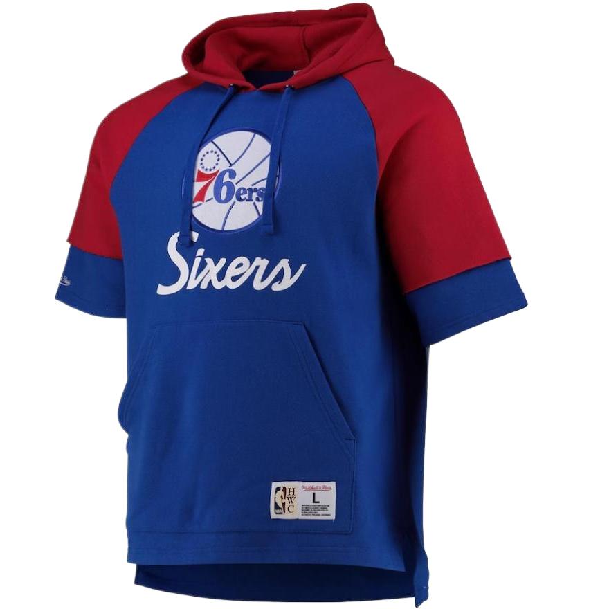 NBA Mitchell & Ness Philadelphia 76ers Fleece Pullover Hoodie Blue () 12055304