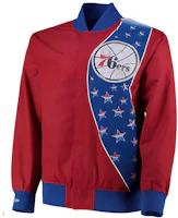 NBA x Mitchell & Ness Philadelphia 76ers Logo Red Outdoor Sports Jacket for Men 12065167 NBA x Mitchell & Ness Philadelphia 76ers Logo Red Outdoor Sports Jacket for Men 12065167