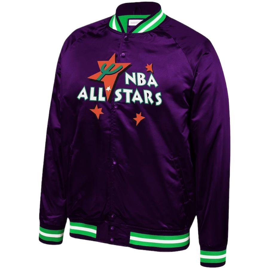 NBA x Mitchell & Ness Purple Training Jacket Long-Sleeve Collaboration 3674801