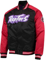 NBA x Mitchell & Ness Toronto Raptors Snap Button Jacket Black/Red Long Sleeve 4535771 NBA x Mitchell & Ness Toronto Raptors Snap Button Jacket Black/Red Long Sleeve 4535771