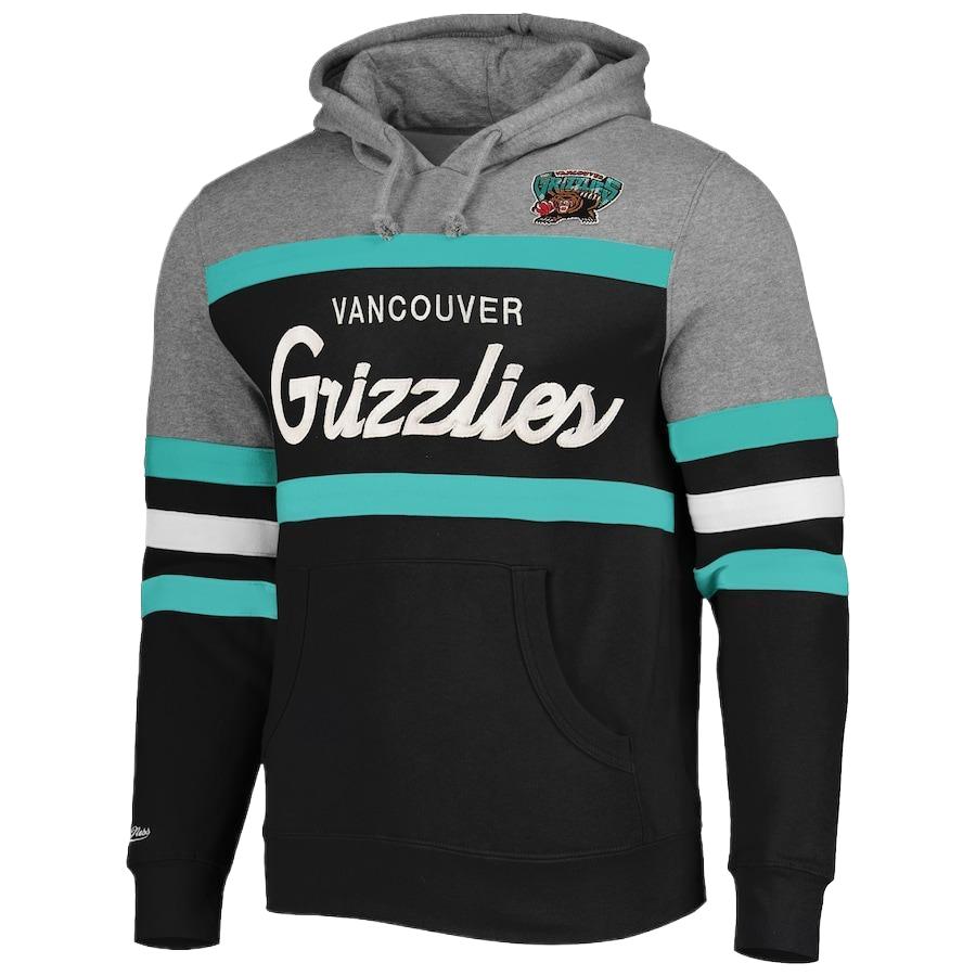NBA Mitchell & Ness Vancouver Grizzlies Pullover Hoodie Grey/Black 12055257