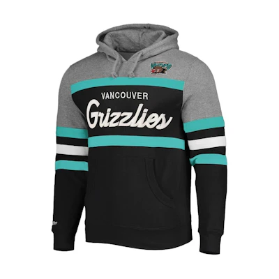 NBA Mitchell & Ness Vancouver Grizzlies Pullover Hoodie Grey/Black 12055257