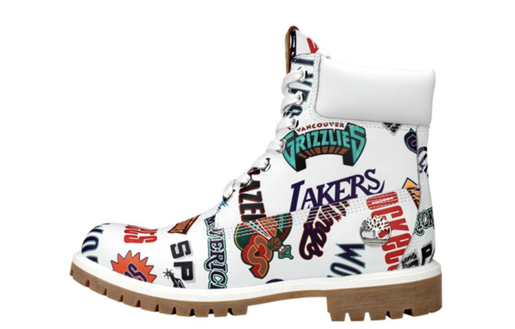NBA x Mitchell and Ness x Timberland 6 Inch Classic Premium Boot 'Throwback Logos' A1UD6-100