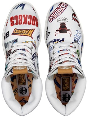 But 'NBA x Mitchell dan Ness x Timberland 6 Inch Classic Premium 'Throwback Logos' A1UD6-100 Lookbook But 'NBA x Mitchell dan Ness x Timberland 6 Inch Classic Premium 'Throwback Logos' A1UD6-100