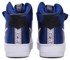Shop Nike Air Force 1 High NBA “Clippers“ 快船 潮流 高筒 板鞋 男女款 白藍