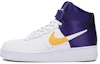 Buy NBA x Nike Air Force 1 High '07 'Lakers' - Kasut Tinggi 'Lakers' NBA x Nike Air Force 1. BQ4591-101
