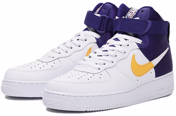 NBA x Nike Air Force 1 High '07 'Lakers' - Kasut Tinggi 'Lakers' NBA x Nike Air Force 1. BQ4591-101 Lookbook NBA x Nike Air Force 1 High '07 'Lakers' - Kasut Tinggi 'Lakers' NBA x Nike Air Force 1. BQ4591-101