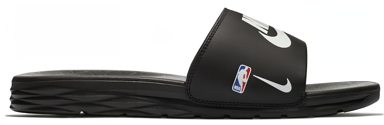 NBA x Nike Benassi Solarsoft 'Hitam' Sandal 917551-004 Order NBA x Nike Benassi Solarsoft 'Hitam' Sandal 917551-004