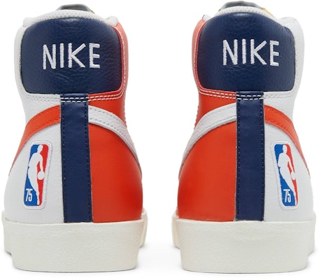 NBA x Nike Blazer Mid '77 EMB '75th Anniversary Knicks' Edisi Ulang Tahun Ke-75 DD8025-100 Details for NBA x Nike Blazer Mid '77 EMB '75th Anniversary Knicks' Edisi Ulang Tahun Ke-75 DD8025-100