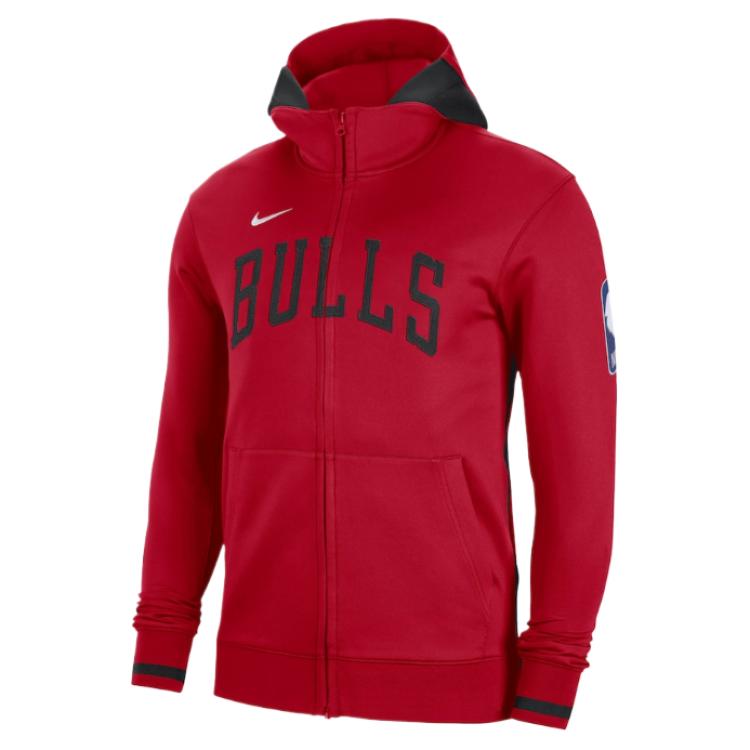 NBA Nike Chicago Bulls Thermaflex Zip-Up Hoodie Red 13303823