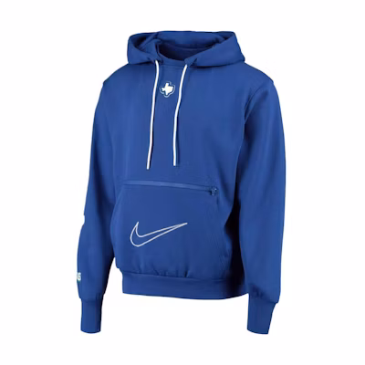 NBA Nike Dallas Mavericks Courtside City Edition Fleece Hoodie Blue Mens 13315781
