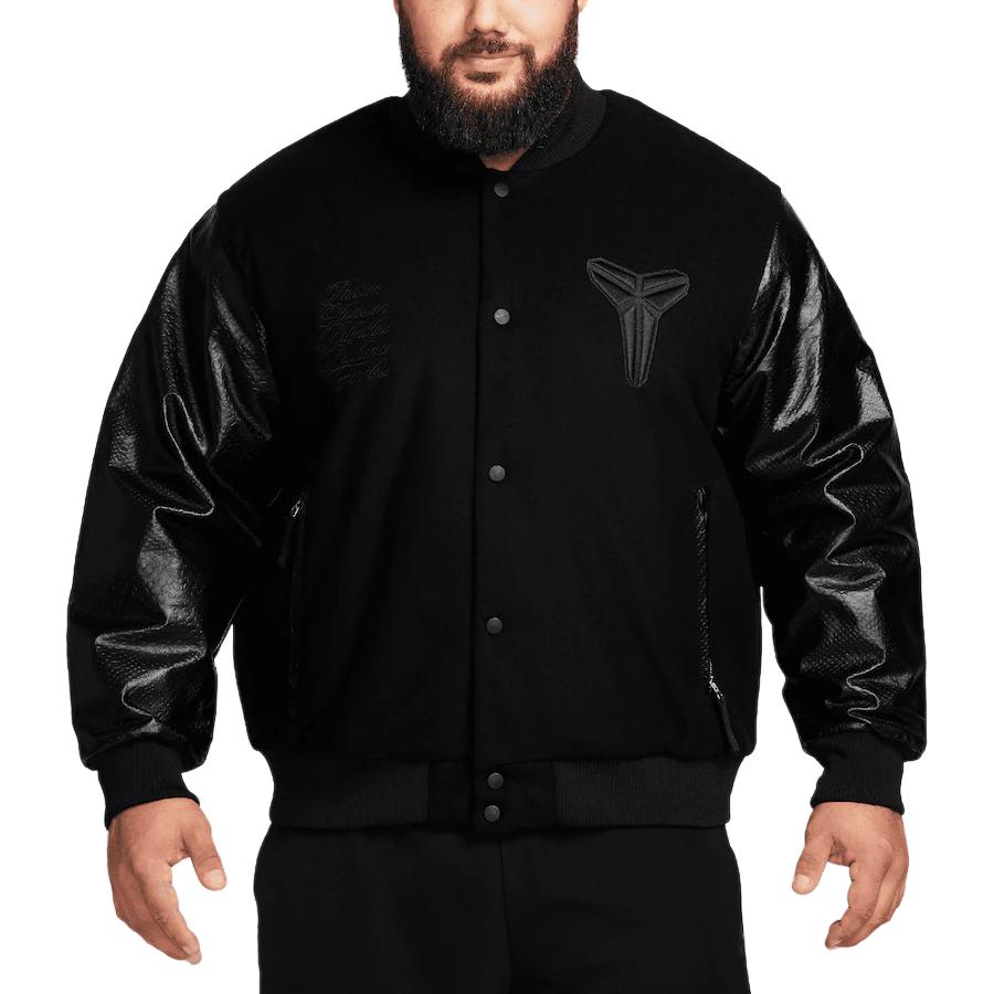 NBA Nike Los Angeles Lakers Black Colorblock Long-Sleeve Jacket 13392778