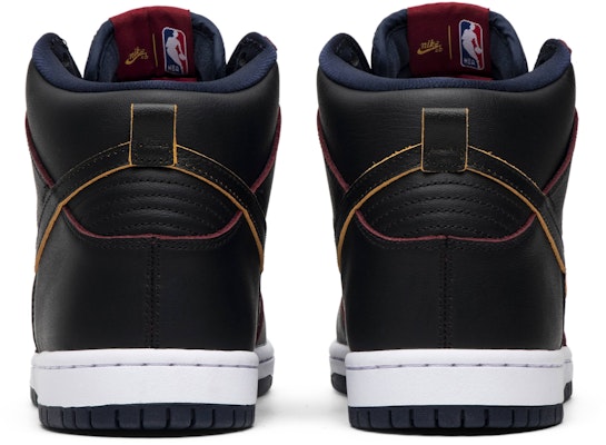 NBA x Nike SB Dunk High Pro 'Cleveland Cavaliers' BQ6392-001 Details for NBA x Nike SB Dunk High Pro 'Cleveland Cavaliers' BQ6392-001