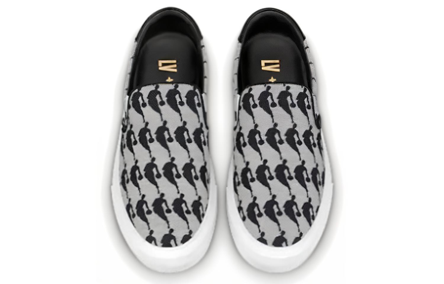 Lookbook Zapatillas NBA x On x Louis Vuitton Slip On Canvas 'Gris' 1A8ELW